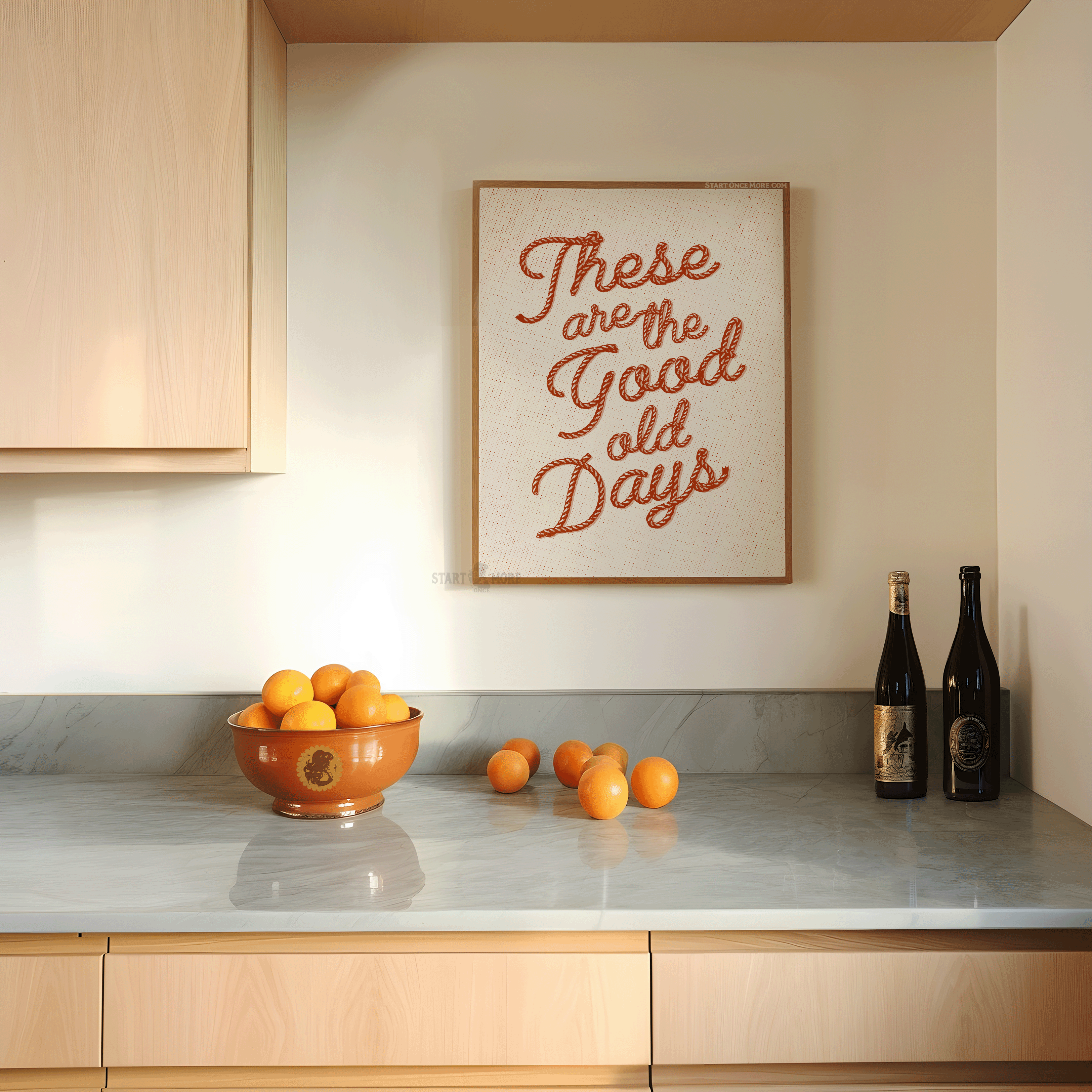 These Are The Good Old Days | Western Retro Art Print