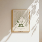 Joshua 24:15 "As For Me and My House" western art print, simple minimalist Christian wall decor