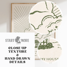 Joshua 24:15 "As For Me and My House" western art print, closeup